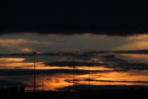 Sunset on the Road